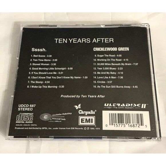 SSSSH & CRICKLEWOOD GREEN by TEN YEARS AFTER Original Recording 24k Gold CD - Picture 3 of 6